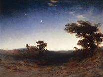 Landscape at Dusk-John Martin-Framed Stretched Canvas