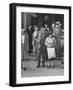 John Maynard Keynes and His Wife During their Trip to the Monetary Conf-null-Framed Photographic Print