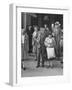 John Maynard Keynes and His Wife During their Trip to the Monetary Conf-null-Framed Photographic Print