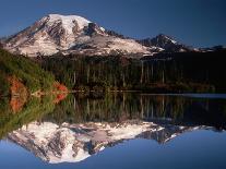 Mount Rainier Reflected in Bench Lake-John McAnulty-Photographic Print