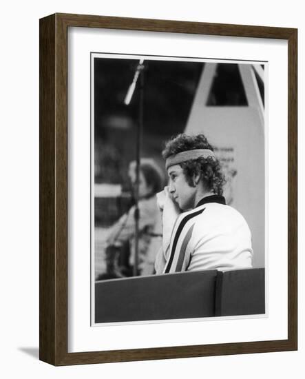 John Mcenroe at the Benson and Hedges Championships at Wembley in 1979-null-Framed Photographic Print