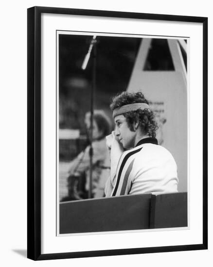 John Mcenroe at the Benson and Hedges Championships at Wembley in 1979-null-Framed Photographic Print