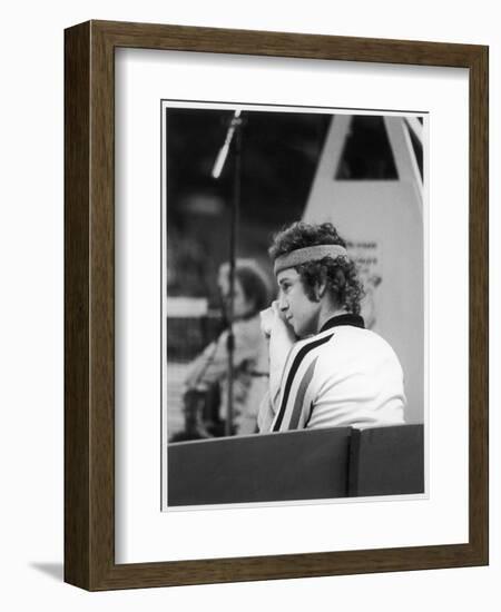 John Mcenroe at the Benson and Hedges Championships at Wembley in 1979-null-Framed Photographic Print