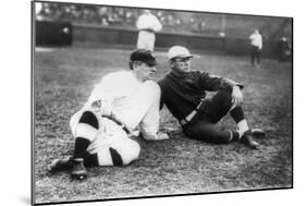 John McGraw, NY Giants, Fred Tenney, Boston Rustlers, Baseball Photo - New York, NY-Lantern Press-Mounted Art Print