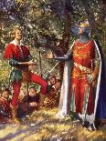 Robin Hood and Richard the Lionheart-John Millar Watt-Giclee Print