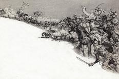 Saracens Attacking Jerusalem-John Millar Watt-Giclee Print