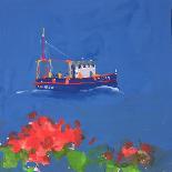 Boat Passing Panjim, 2002-John Miller-Framed Stretched Canvas