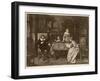 John Milton, Blind in Old Age, Dictates 'Paradise Lost' to His Three Daughters-null-Framed Art Print