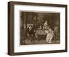 John Milton, Blind in Old Age, Dictates 'Paradise Lost' to His Three Daughters-null-Framed Art Print