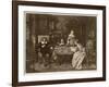 John Milton, Blind in Old Age, Dictates 'Paradise Lost' to His Three Daughters-null-Framed Art Print