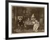 John Milton, Blind in Old Age, Dictates 'Paradise Lost' to His Three Daughters-null-Framed Art Print