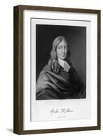 John Milton English Poet-William Holl the Younger-Framed Art Print