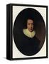 John Milton portrait-Michael van der Gucht-Framed Stretched Canvas