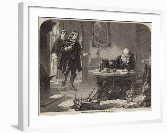 John Milton Visiting Galileo-Solomon Alexander Hart-Framed Giclee Print