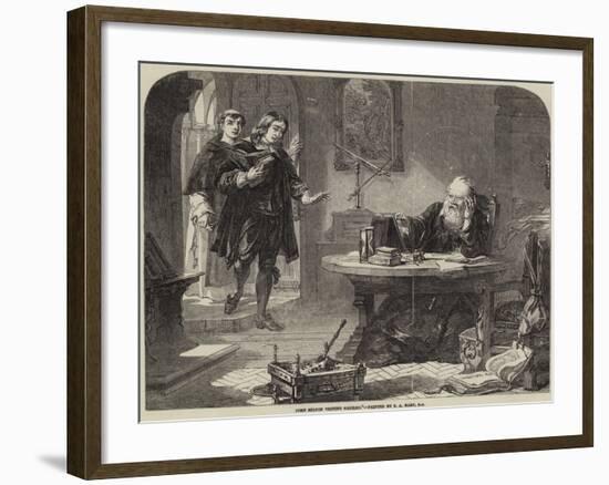 John Milton Visiting Galileo-Solomon Alexander Hart-Framed Giclee Print