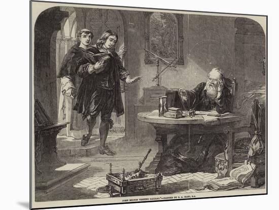 John Milton Visiting Galileo-Solomon Alexander Hart-Mounted Giclee Print