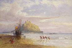 A September Evening, St Michael's Mount, Cornwall-John Mogford-Stretched Canvas