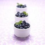 Three Ramekins Full of Blueberries-John Montana-Laminated Photographic Print
