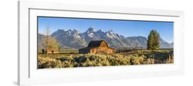 John Moulton Historic Barn, Mormon Row, Grand Teton National Park, Wyoming, Usa-Peter Adams-Framed Photographic Print