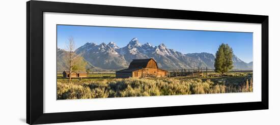 John Moulton Historic Barn, Mormon Row, Grand Teton National Park, Wyoming, Usa-Peter Adams-Framed Photographic Print