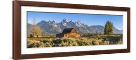 John Moulton Historic Barn, Mormon Row, Grand Teton National Park, Wyoming, Usa-Peter Adams-Framed Photographic Print