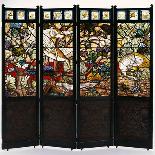 An Aesthetic Movement Stained and Painted Glass Screen-John Moyr Smith-Giclee Print