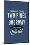 John Muir - Between Every Two Pines-Lantern Press-Mounted Art Print