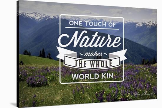 John Muir - One Touch of Nature-Lantern Press-Stretched Canvas