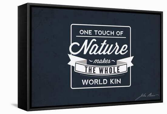 John Muir - One Touch of Nature-Lantern Press-Framed Stretched Canvas