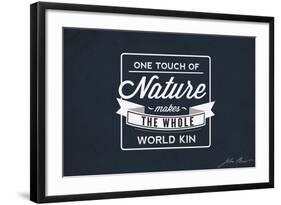 John Muir - One Touch of Nature-Lantern Press-Framed Art Print