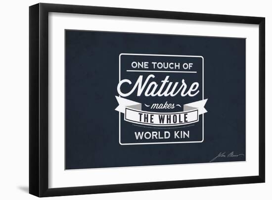 John Muir - One Touch of Nature-Lantern Press-Framed Art Print