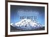 John Muir - the Mountains are Calling - Denali National Park, Alaska - Circle-Lantern Press-Framed Art Print