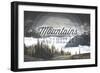 John Muir - the Mountains are Calling - Olympic National Park-Lantern Press-Framed Art Print