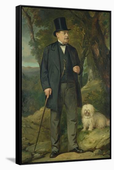 John Newton Mappin (1800-84), 1877-Thomas Jones Barker-Framed Stretched Canvas
