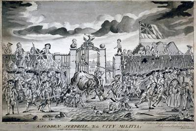 A Sudden Surprize to the City Militia, 1774