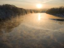 Connecticut River in Montague, Massachusetts at Sunrise on a Frosty Morning-John Nordell-Photographic Print