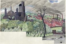 Millworkers Landscape, C.1920-John Northcote Nash-Giclee Print