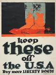 "Keep These Off the U.S.A.: Buy More Liberty Bonds", 1918-John Norton-Framed Giclee Print