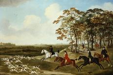 King David' Beating 'surveyor' for the Coronation Cup at Newcastle on July 5, 1815-John Nost Sartorius-Framed Stretched Canvas