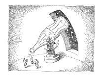 A robber holds up a liquor store. The clerk is a corkscrew. - New Yorker Cartoon-John O'brien-Premium Giclee Print
