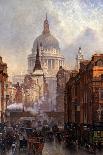 St. Paul's Cathedral and Ludgate Hill, London, England-John O'connor-Framed Giclee Print