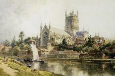 Worcester Cathedral-John O'connor-Mounted Giclee Print