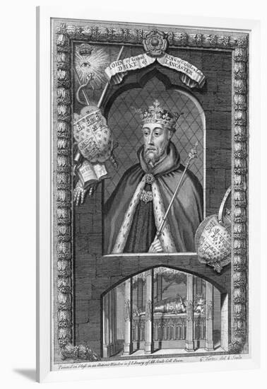 John of Gaunt, 1st Duke of Lancaster, (18th Centur)-George Vertue-Framed Giclee Print