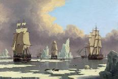 The 'Swan' and 'Isabella' Whaling in the Arctic-John of Hull Ward-Laminated Giclee Print