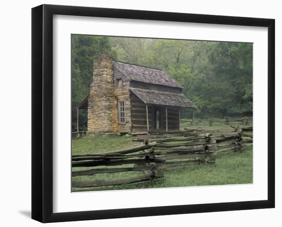 John Oliver Cabin in Cades Cove, Great Smoky Mountains National Park, Tennessee, USA-Adam Jones-Framed Premium Photographic Print