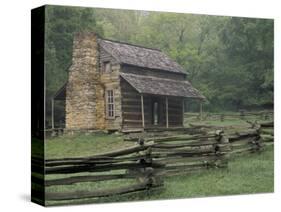 John Oliver Cabin in Cades Cove, Great Smoky Mountains National Park, Tennessee, USA-Adam Jones-Stretched Canvas