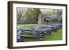 John Oliver Cabin in Spring, Cades Cove Area, Great Smoky Mountains National Park, Tennessee-Richard and Susan Day-Framed Photographic Print