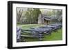 John Oliver Cabin in Spring, Cades Cove Area, Great Smoky Mountains National Park, Tennessee-Richard and Susan Day-Framed Photographic Print