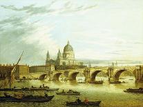 A View of London Bridge-John Paul-Stretched Canvas
