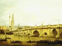A View of London Bridge-John Paul-Mounted Giclee Print